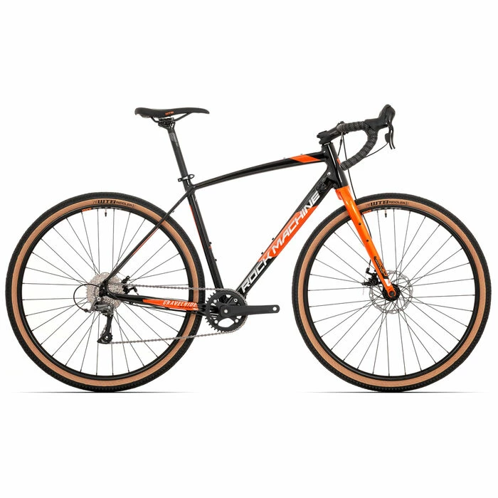 ROCK MACHINE Vélo Gravel RockMachine GravelRide 200 Noir / Gris / Orange