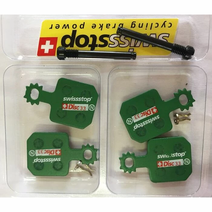 2 Paires De Plaquettes De Frein Organiques Swisstop Disc 33 E