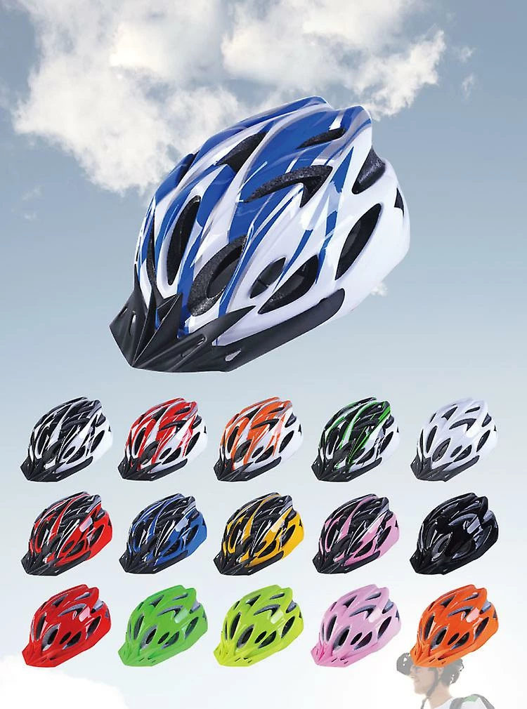 Unbranded Rouge + Noir Casque De Vélo De Montagne Casque De Vélo De Montagne Casque Monobloc – Image 3