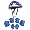 BESTORE Équitation 7 Pièces Ensemble Casque Pour Enfants Accessoire * équitation Bleu