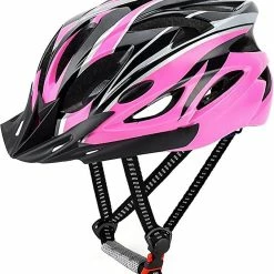 Unbranded Casque Léger Casque De Vélo De Route Casque De Vélo Casque Hommes Femmes Pour La Sécurité De La Conduite à Vélo Adulte (convient Aux Tailles De Tête 57-63cm)