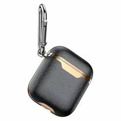 HSKMALL Housse De Protection Casque De Vélo Pour Airpods-etui Or Noir