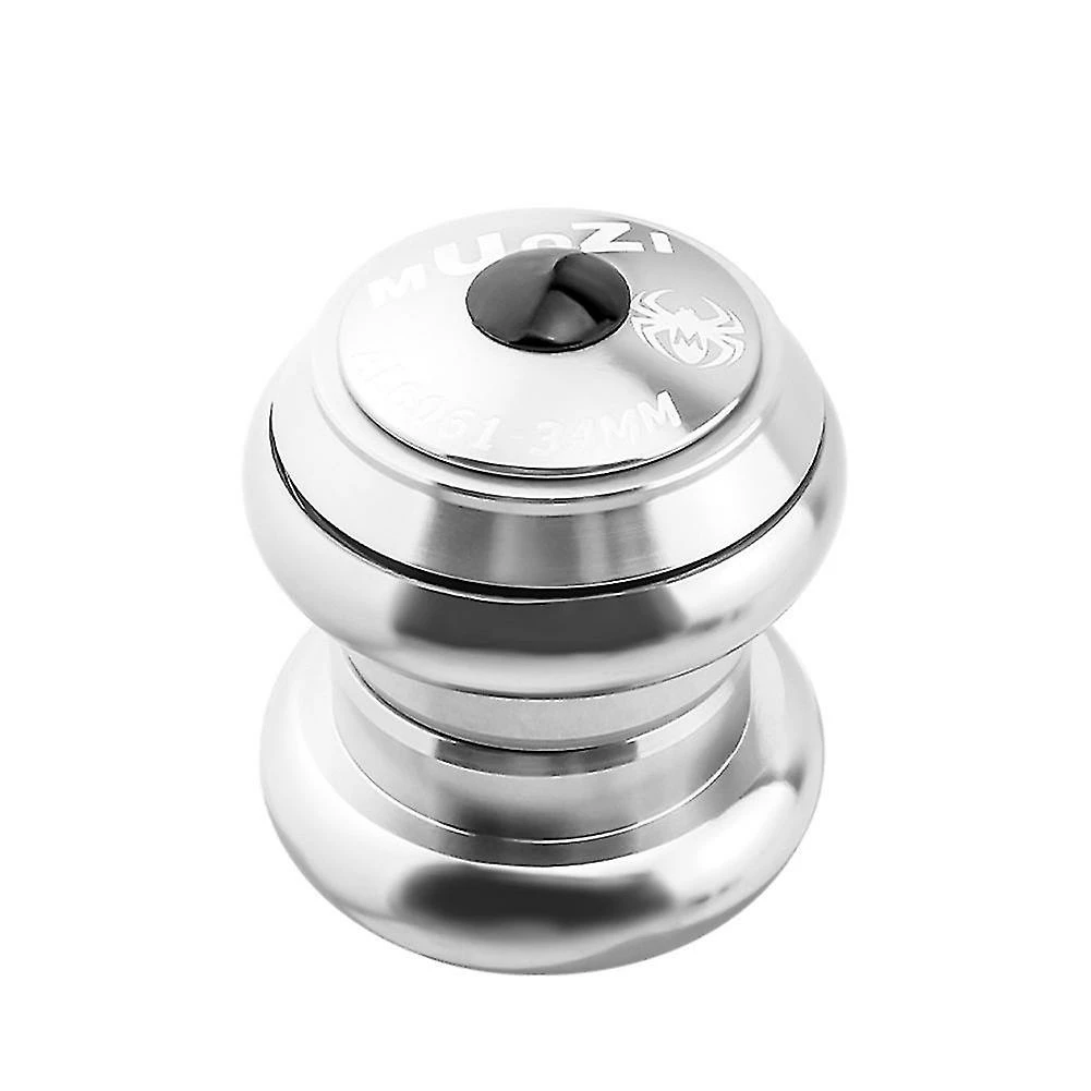 Unbranded Muqzi 1 1/8 « Casque Compatible Avec Tube Droit Non Fileté De 28,6 Mm, Argent