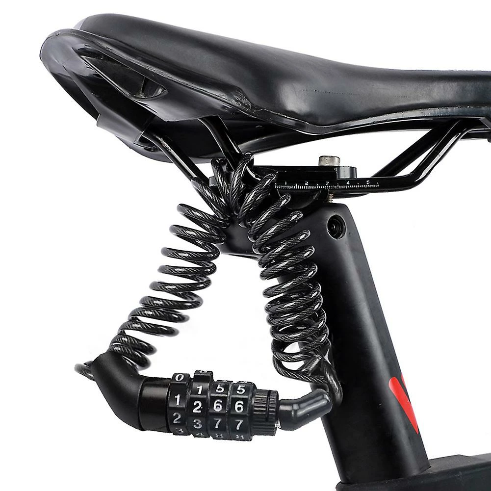 Tib Vélo Casque Serrure Code Mot De Passe Vélo Combinaison Serrure Vélo Câble Serrure Tough Sécurité Codé Câblage Vélo Serrure De Sécurité – Image 5