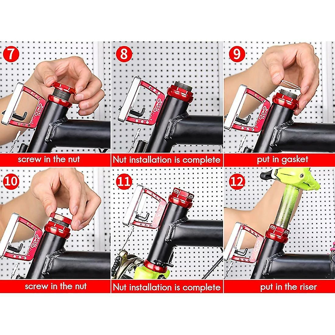 Unbranded Casque Muqzi 34mm Compatible Avec Brompton 1 1/8 Pouce (28,6 Mm) Compatible Withk Headset,4 – Image 3