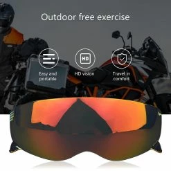 Boom Visière De Casque Pour Scorpion Combat / Covert-x Anti-scratch Shield Casque Lentille Revo Blue