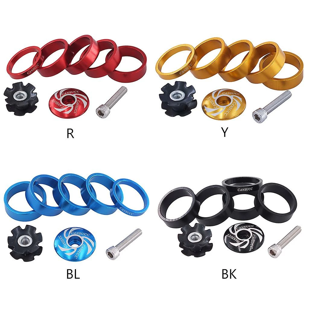 Unbrand 1/8 Pouce Casque Spacer Top Cap Casque Star Nut Pour W / Stem – Image 3