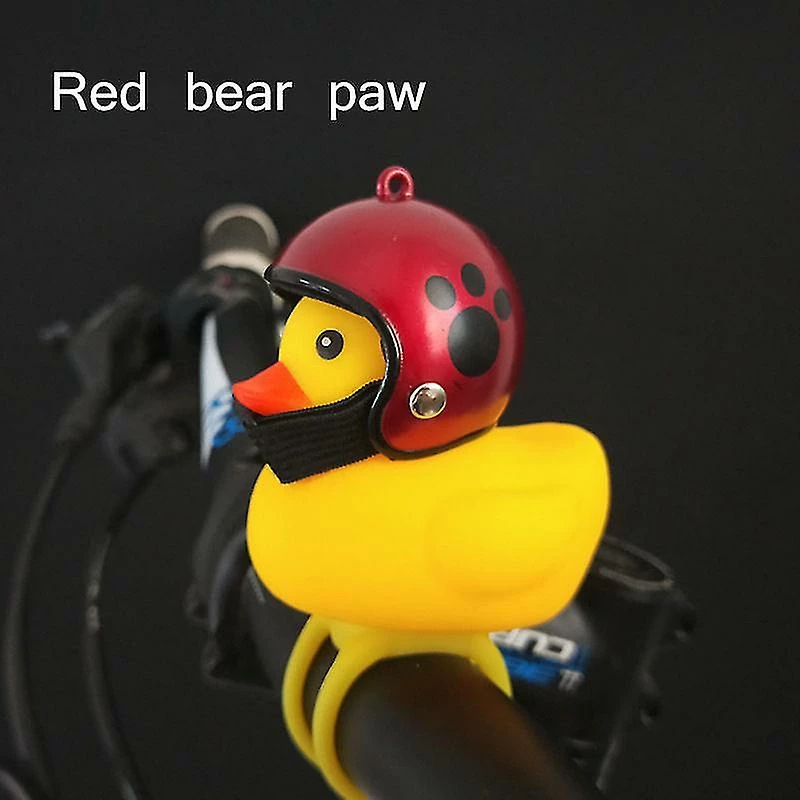 Unbranded VTT Vélo De Route Cloche Petit Canard Jaune Avec Casque Klaxon Pour Enfants, Vélo Guidon Accessoires Adultes Jouets Enfants – Image 4