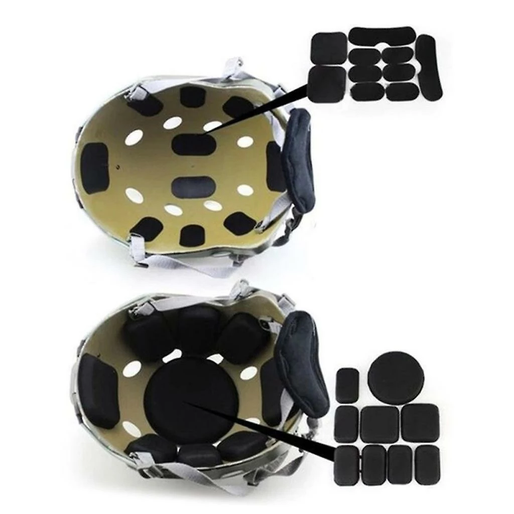 Unbrand 19pcs Bicycle Remplacement Foam Pads Rembourrage Casque Coussins Mat Pour Moto – Image 5