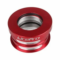 Unbranded Litepro Cnc Usinage Haute Précision Alliage D’aluminium 44mm Vélo Casque Vélo Accessoire - Rouge