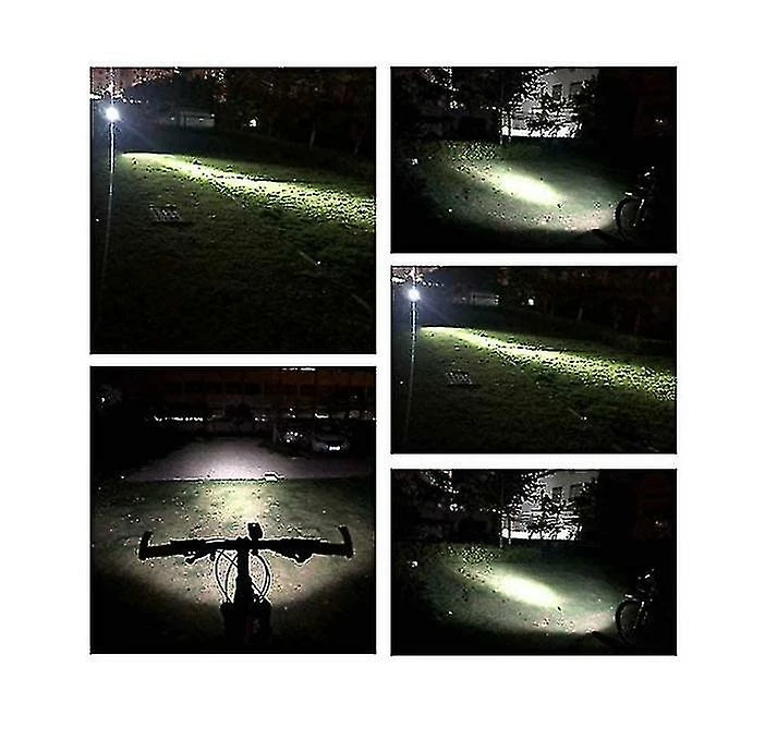 Unbranded Phares De Vélo Usb Rechargeable Built-in Batterie Haute Capacité Trois Modes Outdoor Mountain Bike Ipx5 Imperméable à L’eau Casque Accessoires De Vélo (bla – Image 2