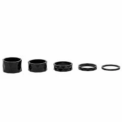 Unbranded 5pcs Fibre De Carbone Bicyclettes Casque Entretoises Set Threadless Bike Front Stem Fork