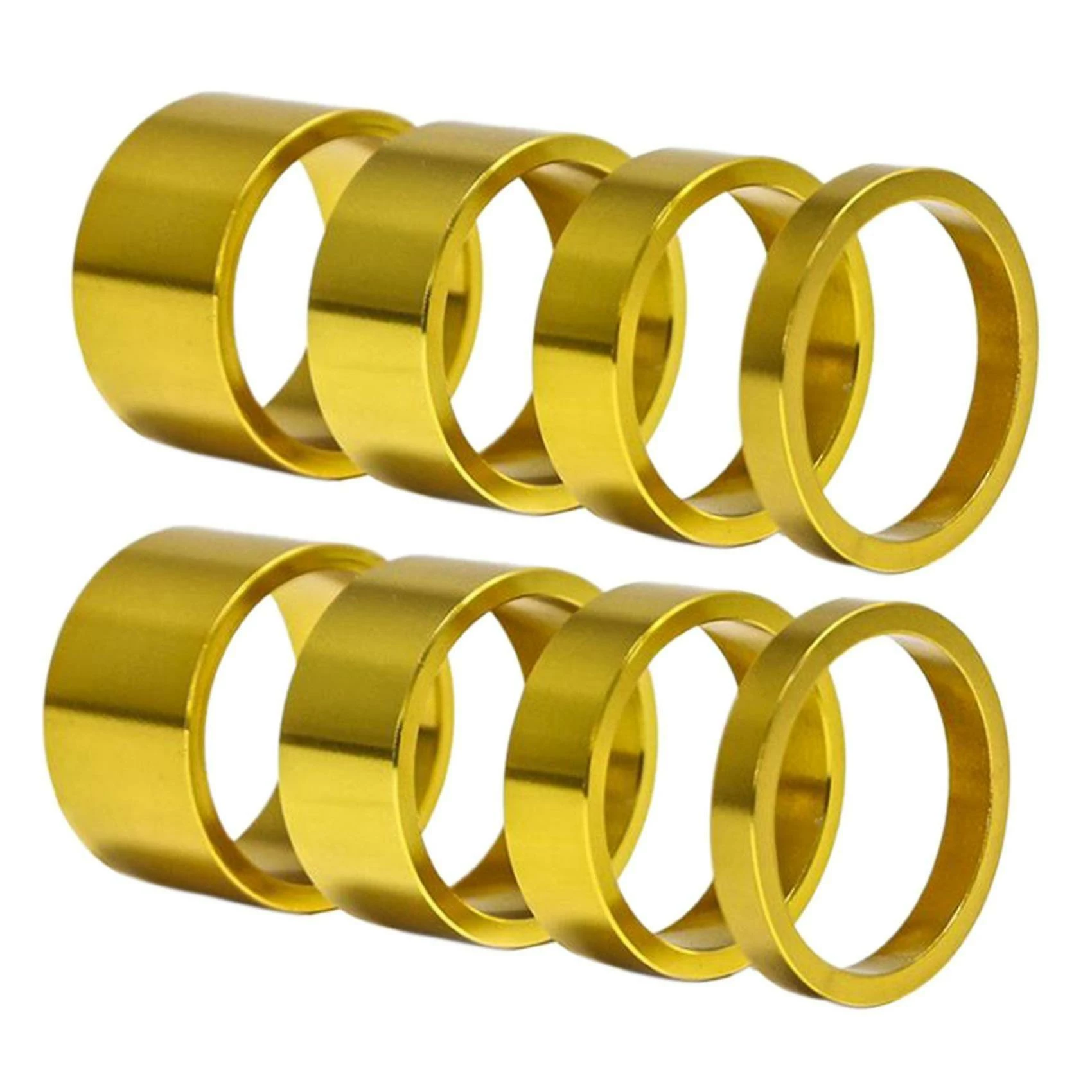 Nw 1776 Compatible Aveccompatible Avec4pcs / Set 5/10/15 / 20mm Casque En Alliage D’aluminium Stem Spacer, Or