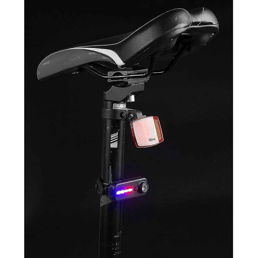 Nw 1776 Compatible Aveccompatible Avec Rouge Bleu Vélo Feu Arrière Feu D’avertissement De Sécurité Feu Arrière Feu Arrière Casque Lumière,b – Image 4