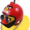 Nw 1776 Shxx 2 Packrubber Canard Jouet Ornements Jaune Canard Voiture Tableau De Bord Décorations Squeeze Canard Bicycle Cornes Hélice Casque Xq-zxc06