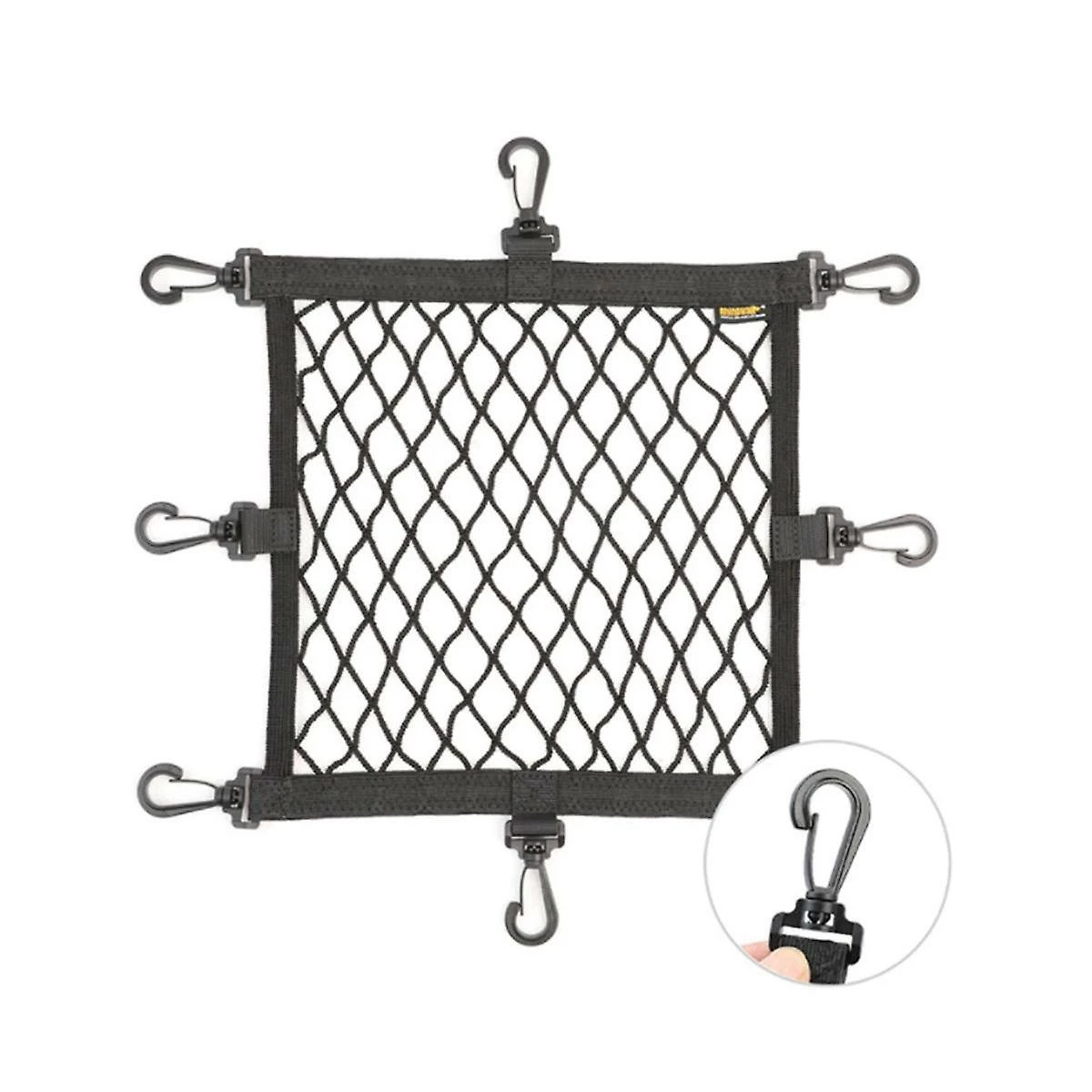 Unbranded Rhinowalk Support De Casque De Moto Net 8 Crochets En Métal Support De Filet De Bagage De Moto Mesh Storage Trun