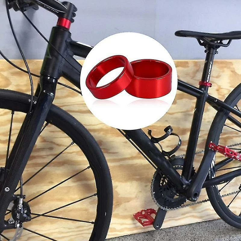 Beitong 4pcs / Set 5/10/15 / 20mm Casque En Alliage D’aluminium Stem Spacer 28.6mm Fork Washer Cap Pour Road Bike Cycli – Image 2