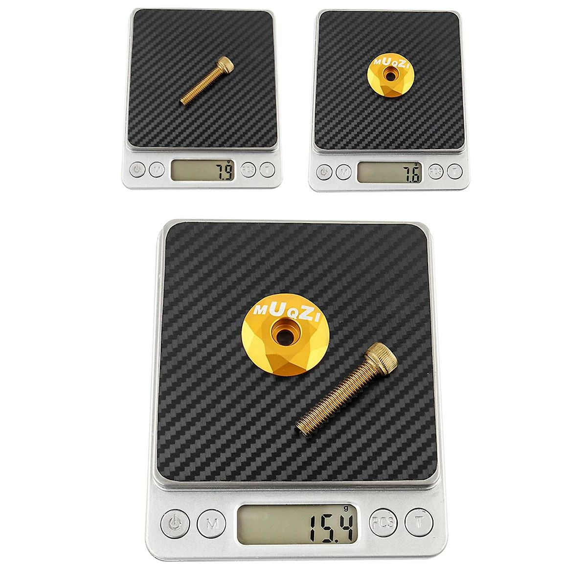 Unbranded Casque Tige Vélo Couverture De Casque Avec Vis M6x30mm Pour Accessoire De Vélo Pliant De Route, Or – Image 3