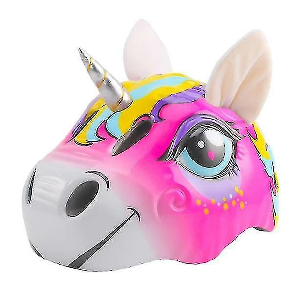 Unbranded Casque De Tout-petit Casque De Vélo Licorne Pour Filles Avec Feu Arrière