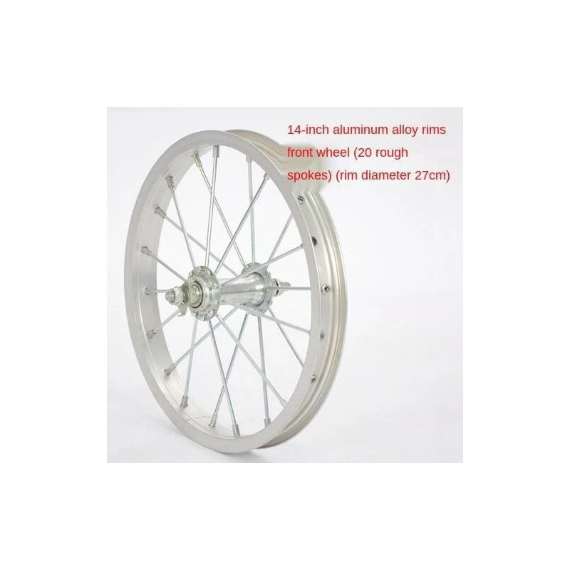 Accessoire Vélo,12 - 14 - 16 - 18 - 20 Pouces Vélo Avant Et Roue Arrière Jante De Voiture Pliante - Type 14 Rear - Avis / Test