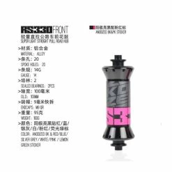 Accessoire Vélo,KOOZER – Kit Moyeu De Roue Avant RS330, 2-4 Roulements, 32-24 Trous, Axe à Dégagement Rapide, - Type Front - Avis / Test