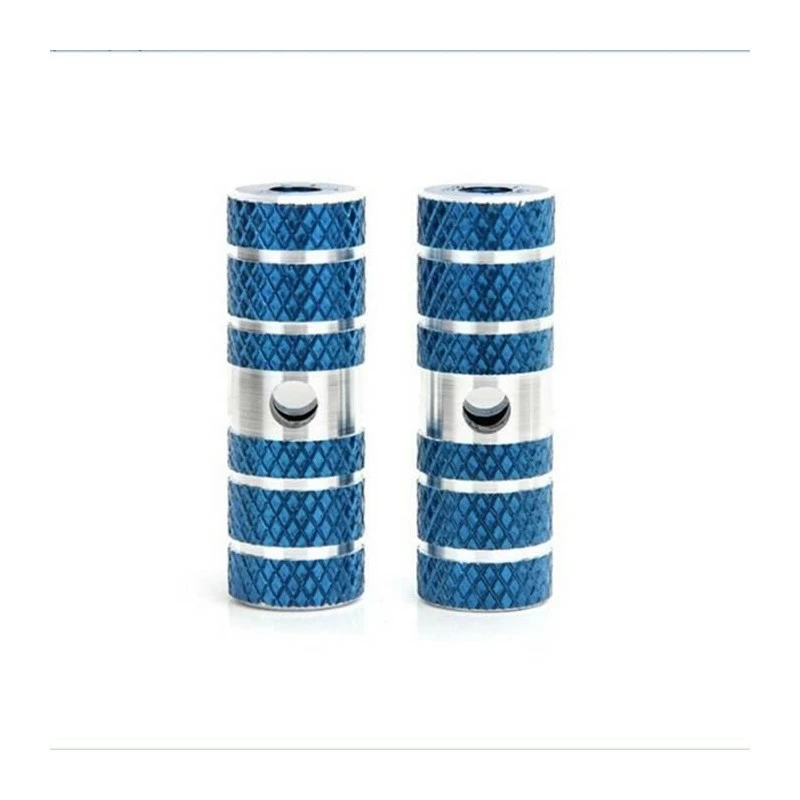 Accessoire Vélo,Repose-pieds De Haute Qualité,2 Pièces,BMX,axe De Roue Avant Et Arrière,pédale De Cylindre - Type Blue - Avis / Test