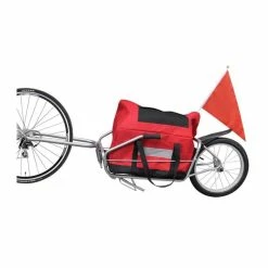 AYNEFY Remorque De Vélo à Une Roue Avec Sac De Rangement - Avis / Test