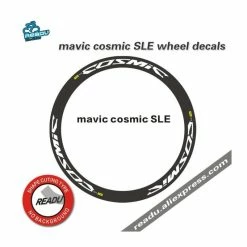 Bright Black -Autocollants Mavic Cosmic SLE Pour Deux Roues De Vélo De Route,stickers Pour Roue, Décalcomanie Pour Jante De B - Avis / Test