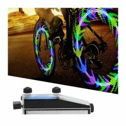 Garosa Lumière De Rayon De Vélo Lumière De Rayon Roue De Vélo En Plastique Charge USB 14 Lampe Pleine Couleur 28 Changement - Avis / Test