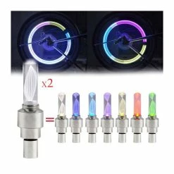 Lumières De Vélo 2pcs Voiture Moto Roue Pneu Pneu Valve Bouchon Flash LED A Parlé R280 - Avis / Test